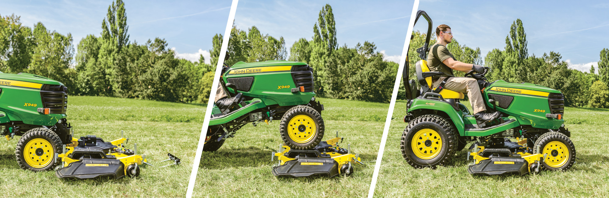 John Deere X900 Series Diesel Mowing Tractors