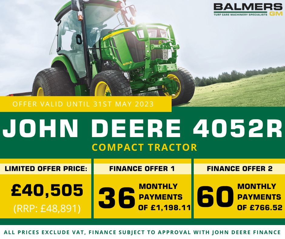 May Offer - John Deere 4052R Compact Tractor May Offer - John Deere 4052R Compact Tractor
