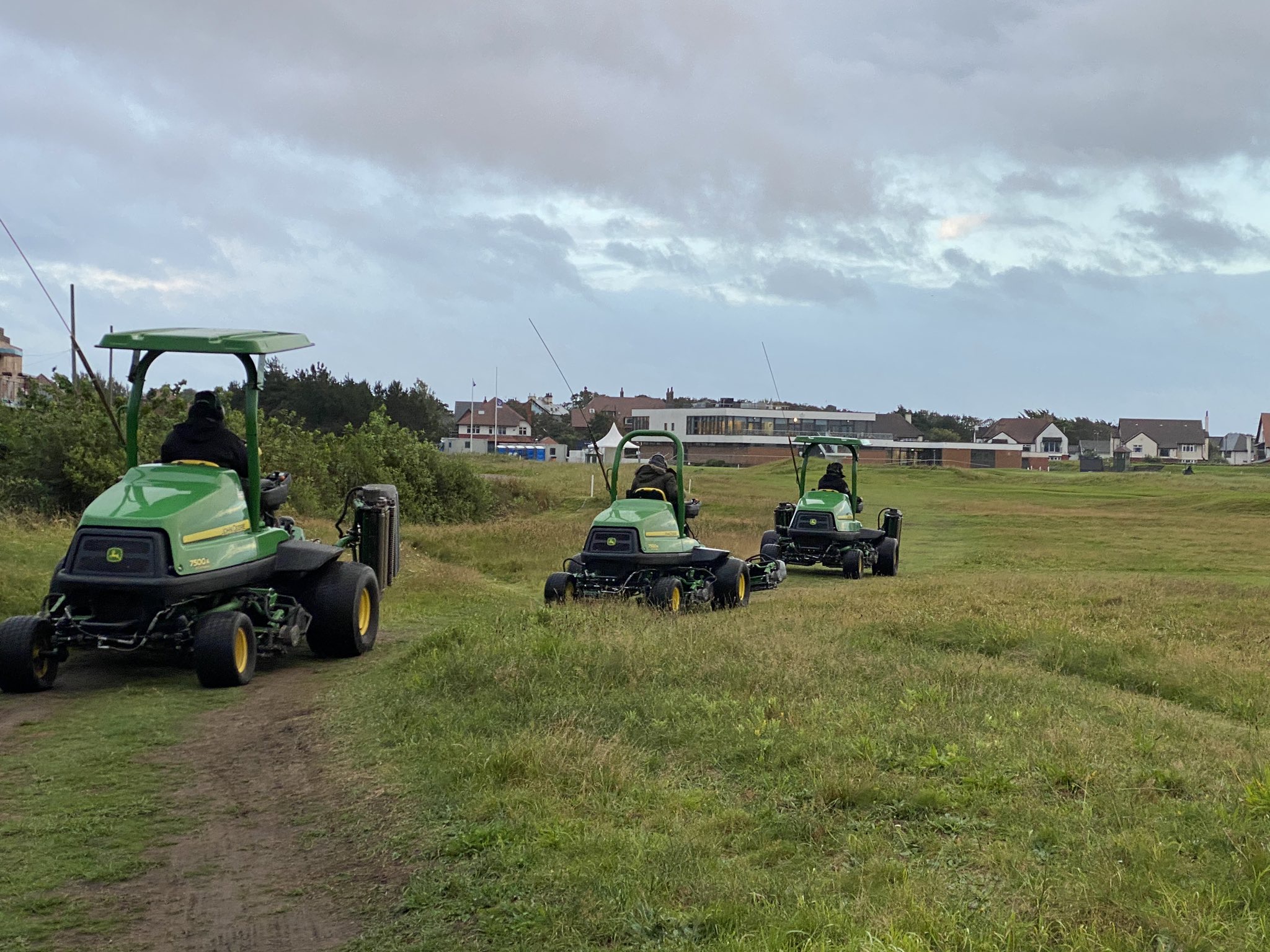 Rain doesn't stop preparations at West Lancs GC