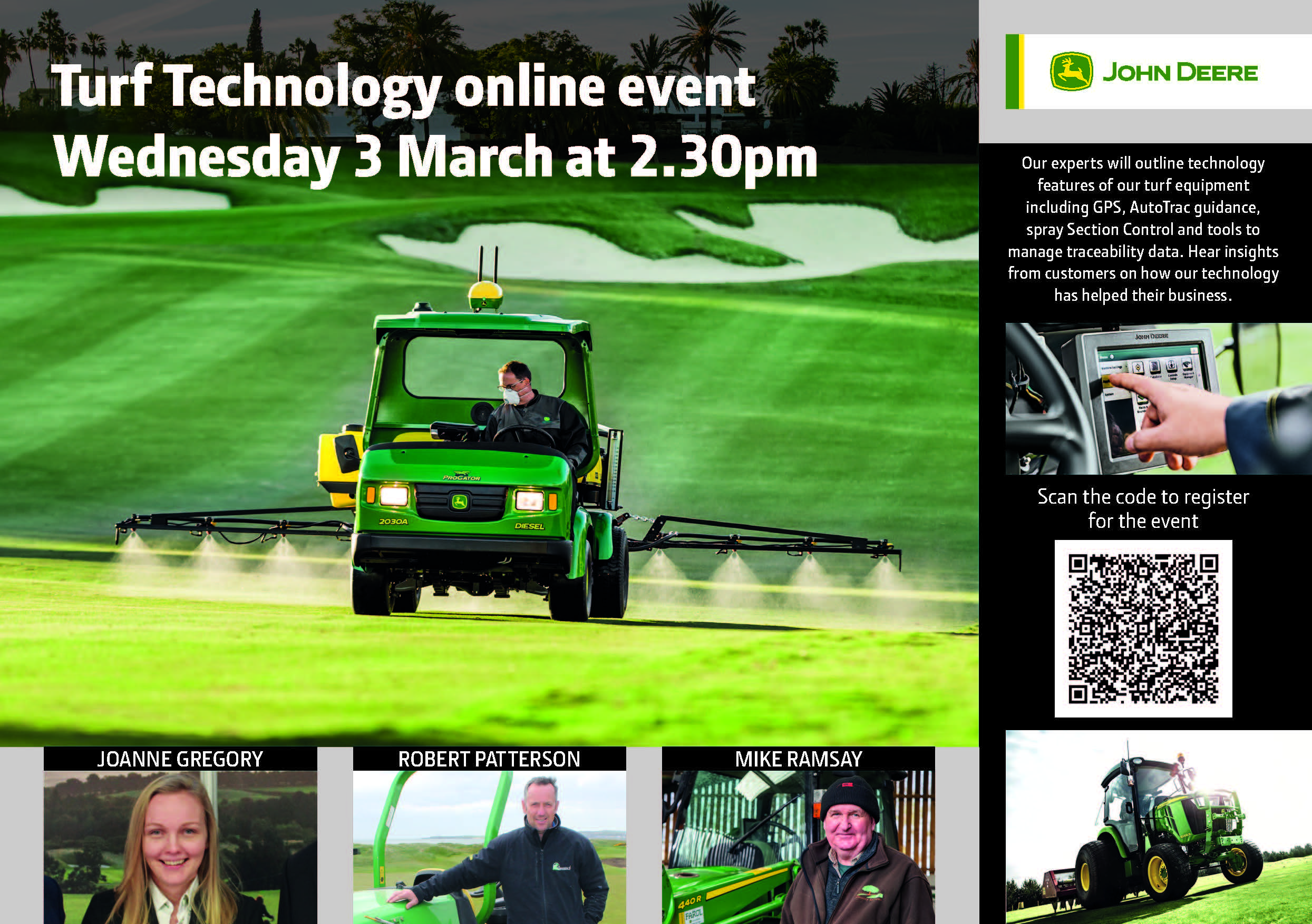 John Deere Turf Technology Online Event John Deere Turf Technology Online Event