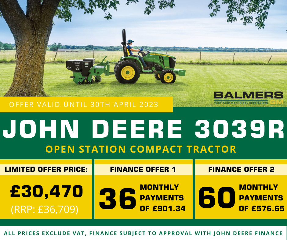 John Deere 3039R Compact Tractor - April Offer