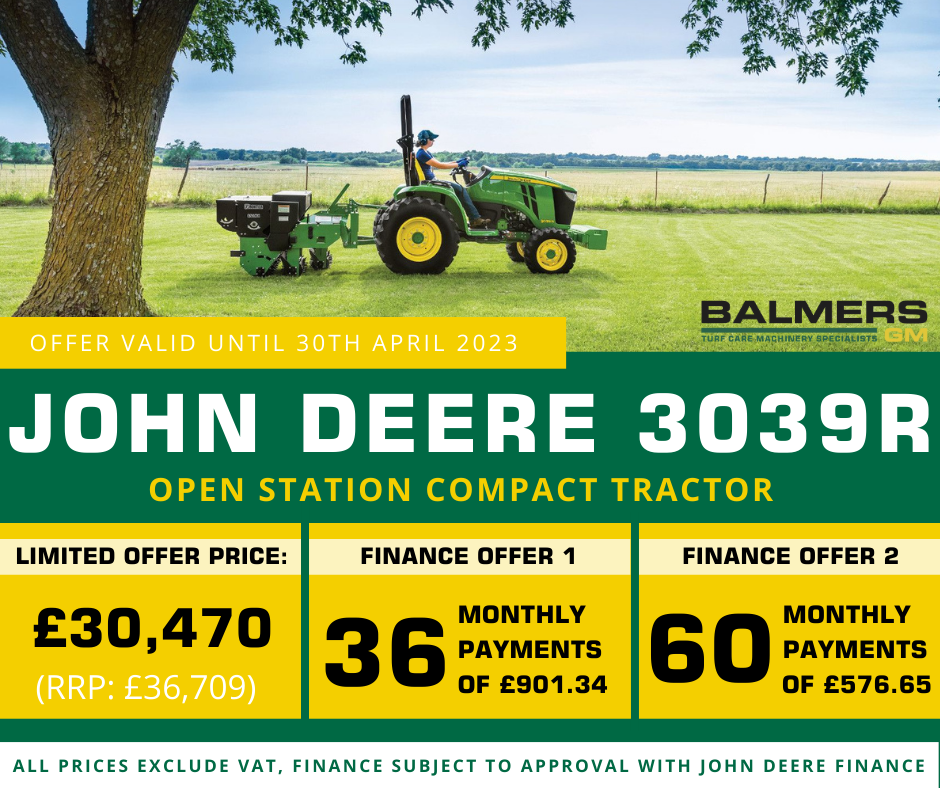 John Deere 3039R Compact Tractor - April Offer John Deere 3039R Compact Tractor - April Offer