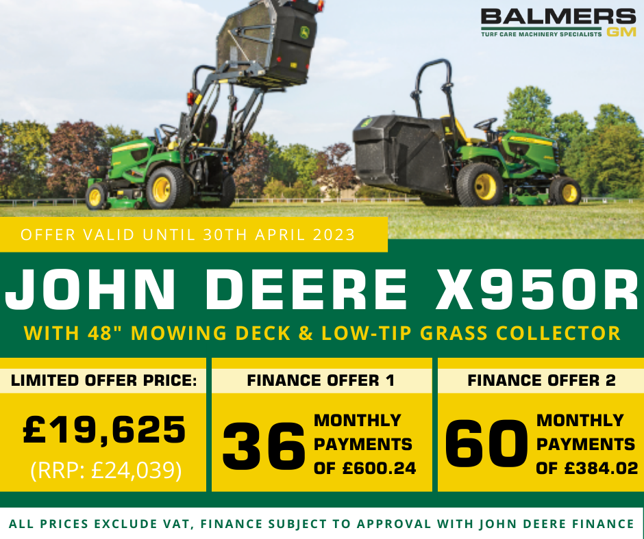 April Offer - John Deere X950R Diesel Mowing Tractor April Offer - John Deere X950R Diesel Mowing Tractor