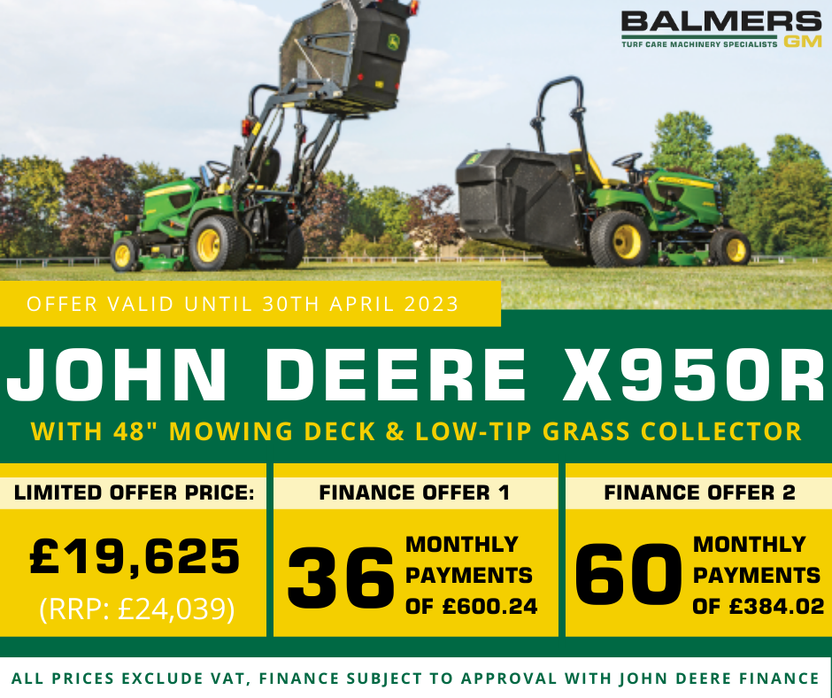 April Offer - John Deere X950R Diesel Mowing Tractor