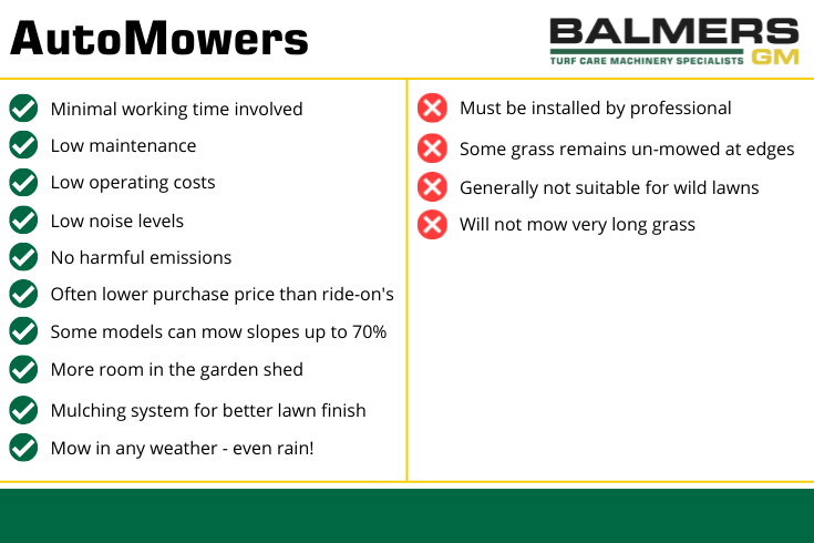 AutoMower V Ride-On Mower : which is better? AutoMower V Ride-On Mower : which is better?