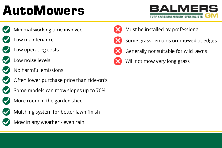 AutoMower V Ride-On Mower : which is better?