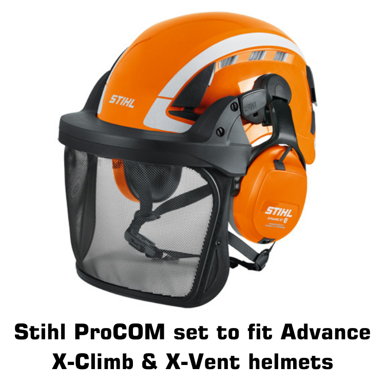 Stihl ProCom ear defenders to fit X-Climb & X-Vent helmets