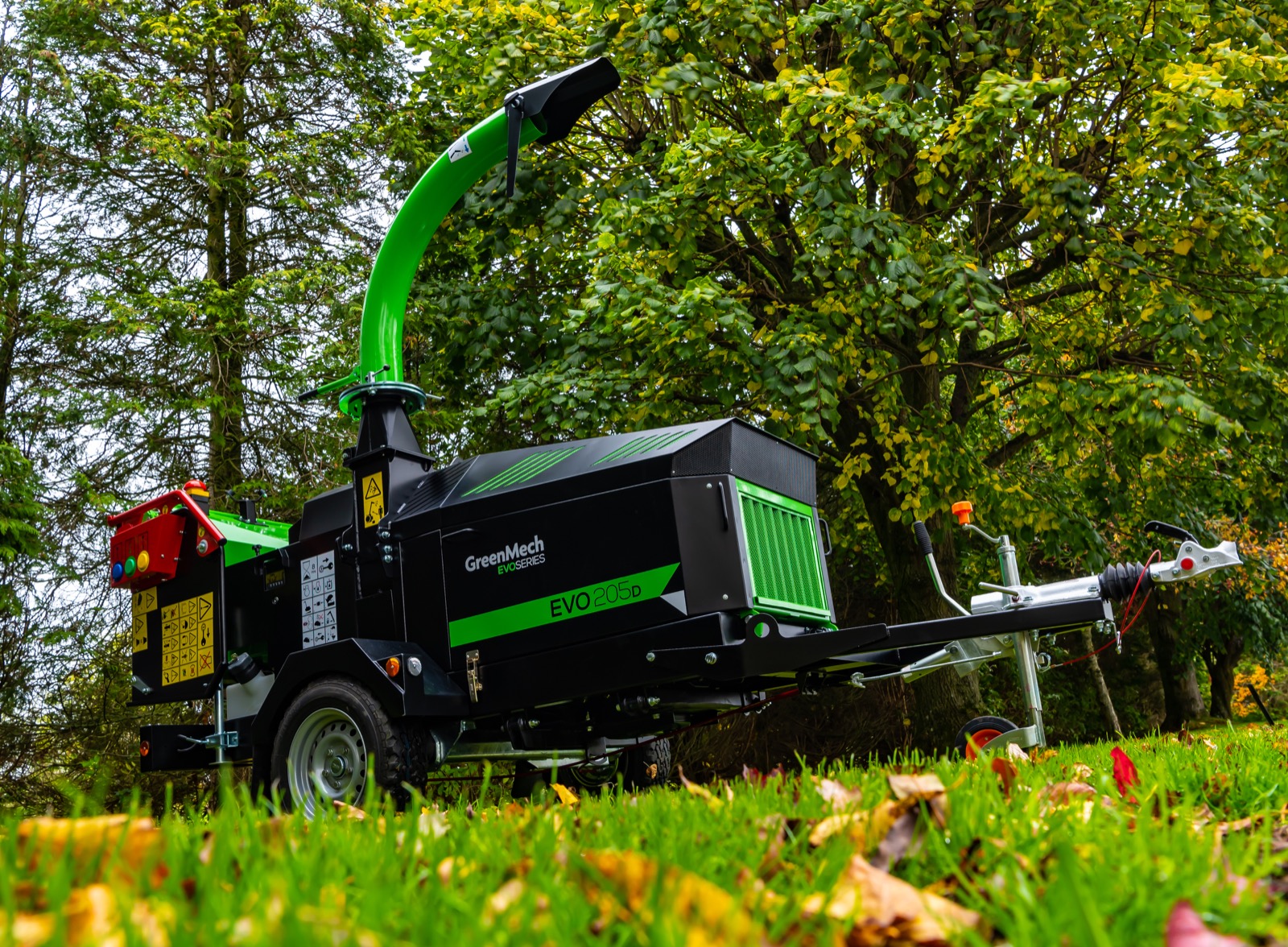 Greenmech EVO 205D 8" diesel wood chipper