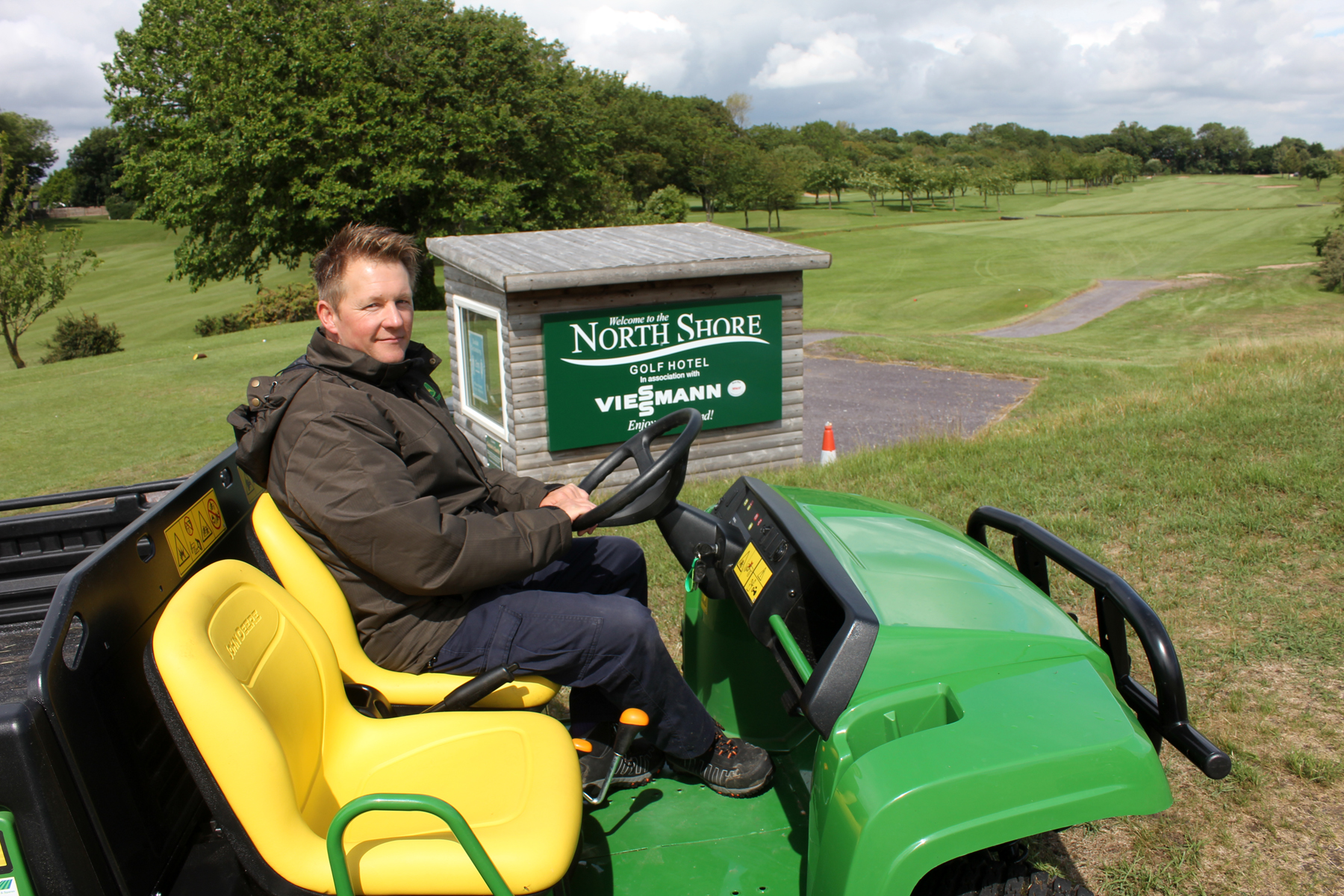 North Shore head greenkeeper Brett Cornelius.