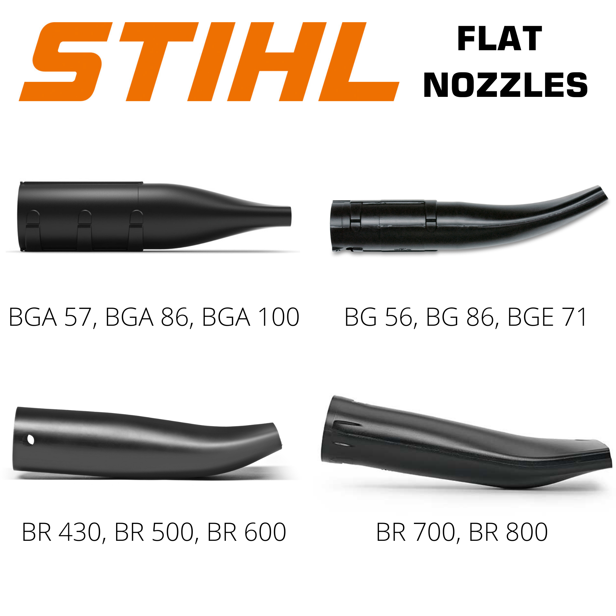 Flat Nozzles for Stihl Leaf Blowers
