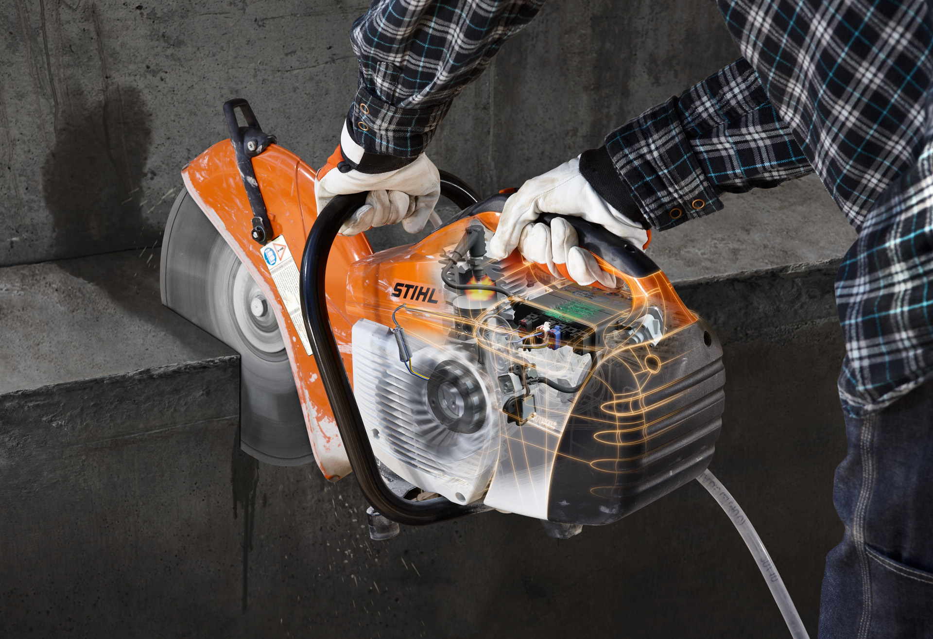 The technology of Stihl cut-off saws
