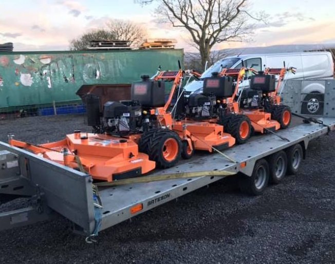 Three brand new Scag SWZ 48” off out on a long term hire to a local council today