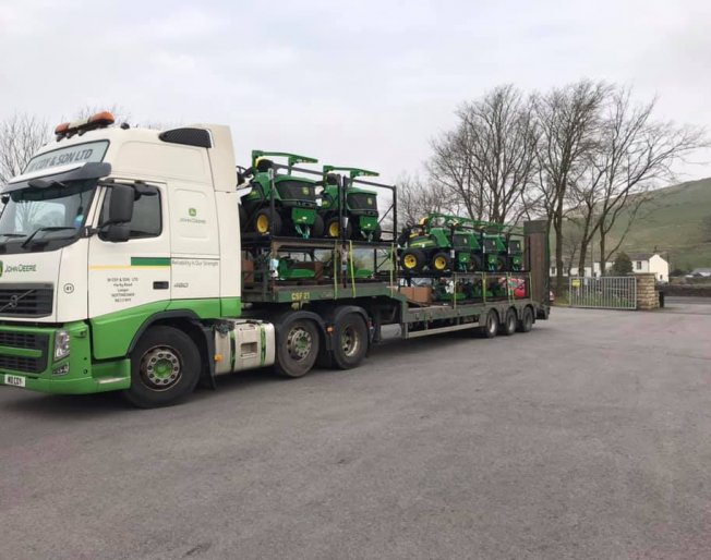 Latest commercial mower delivery from John Deere