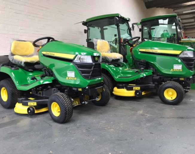 John Deere X350R's into Yorkshire