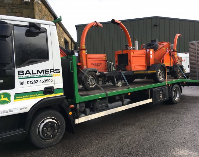 Timberwolf used chippers arriving