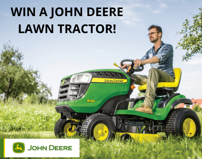 WIN a John Deere Lawn Tractor!