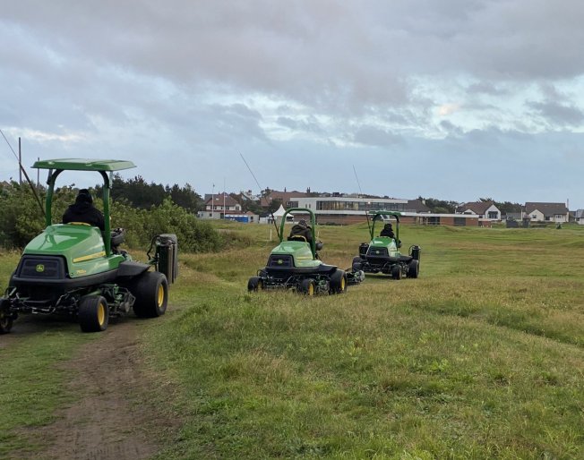 Rain doesn't stop preparations at West Lancs GC