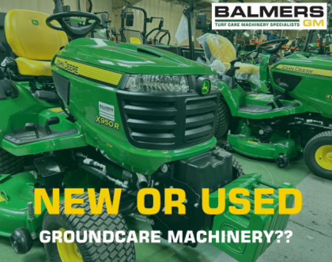 Should I buy new or used groundcare machinery?