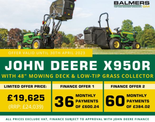 April Offer - John Deere X950R Diesel Mowing Tractor