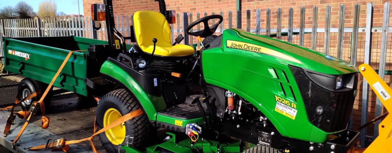 John Deere 1026R & Wessex Trailer for South Yorkshire