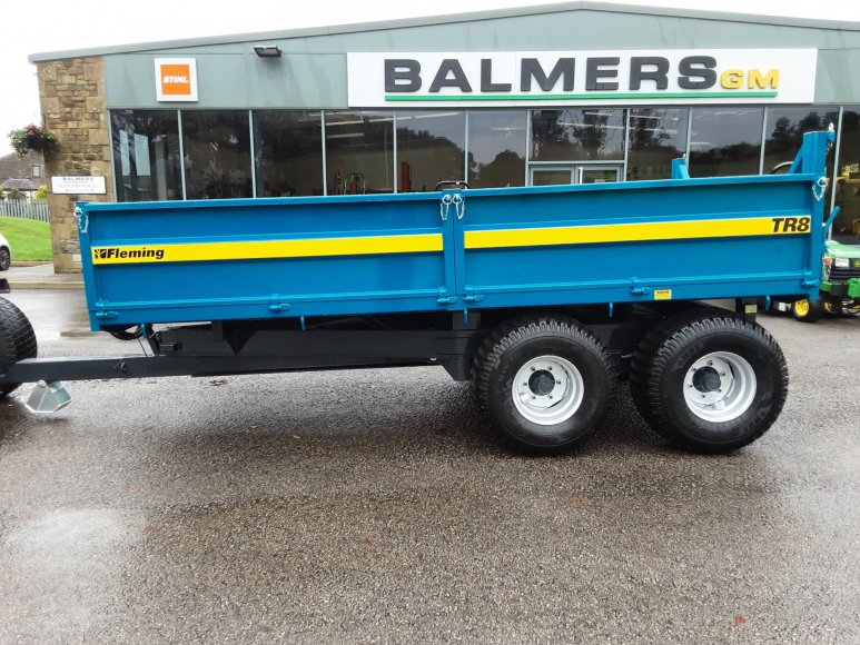 NEW Fleming TR8 Tipping Trailer