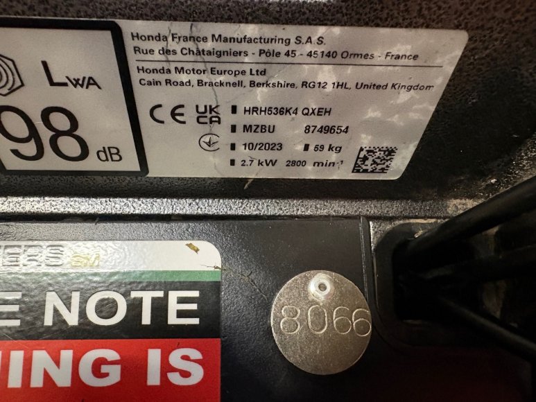 Honda HRH 536 QX Lawnmower 